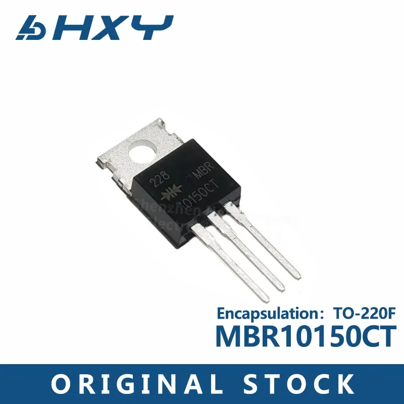 10 قطعة MBR10150CT TO-220F 10A 150 فولت البلاستيك مختومة شوتكي أنبوب ديود