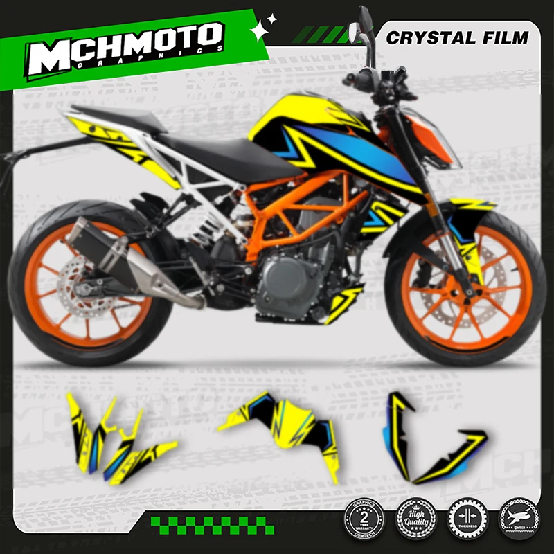 

MCHMFG Full Set Motorcycle Graphics Background Decals Stickers For KTM 2017 2018 2019 2020 Duke 125 390
