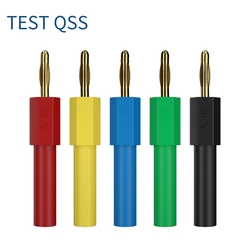 QSS 5PCS 4MM Banana Jack Female to 2MM Gold Plating Banana Male Plug Cable Wire Adapters Plugs  Q.20011