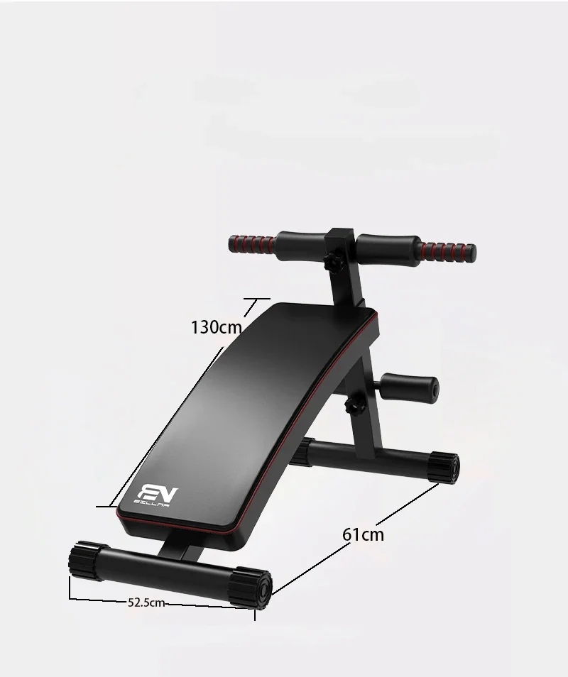 Placa Supina de Fitness para Exercício Muscular, Abdominal Sente-se Banco, Cadeira Braço, OEM, 150kg, 1.5mm, 1300x525x610mm, 6413, 1 conjunto