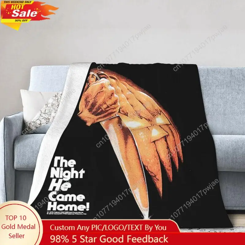 

Michael Myers Blanket Horror Movie Blanket Super Soft Warm Micro Fleece Blanket for Bed Sofa Living Room Custom Blankets