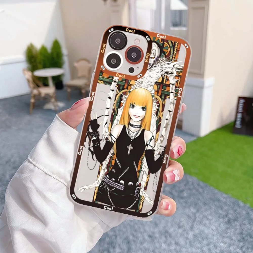 Death Note Misa Amane Phone Case For Samsung S 20 21 22 23 lite plus ultra Clear Mobile Cover Funda