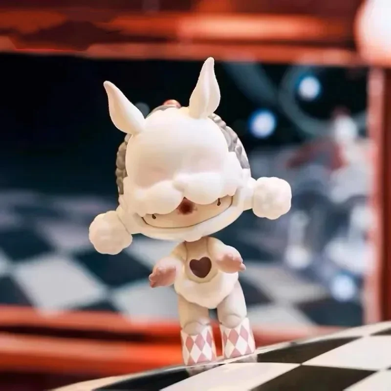 POP Mart 9 cm Skullpanda Pretpark Kawaii Anime Action Figure Ornament Figuriens Home Decor Desktop Poppen Model Meisjes Gift