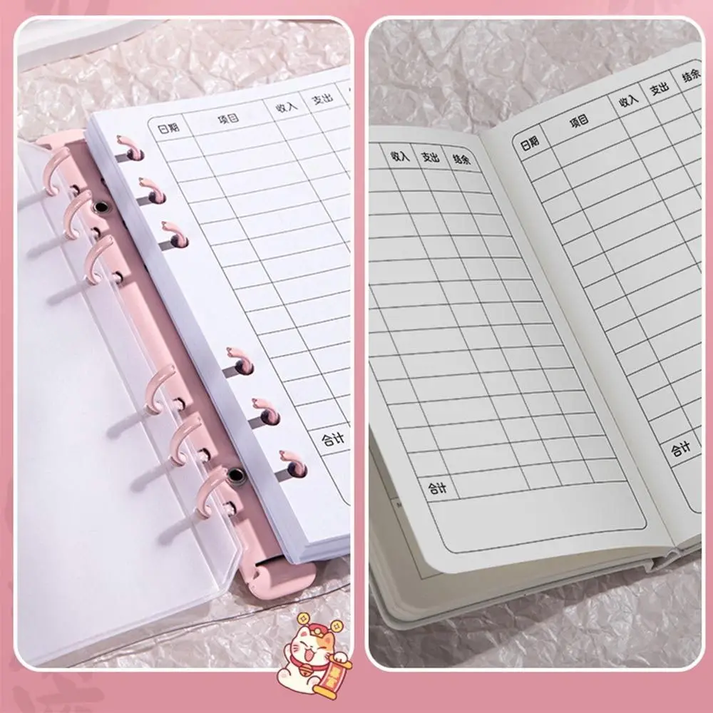 お金を節約する封筒節約チャレンジ大容量 PU 貯蓄バインダー漫画かわいい防水