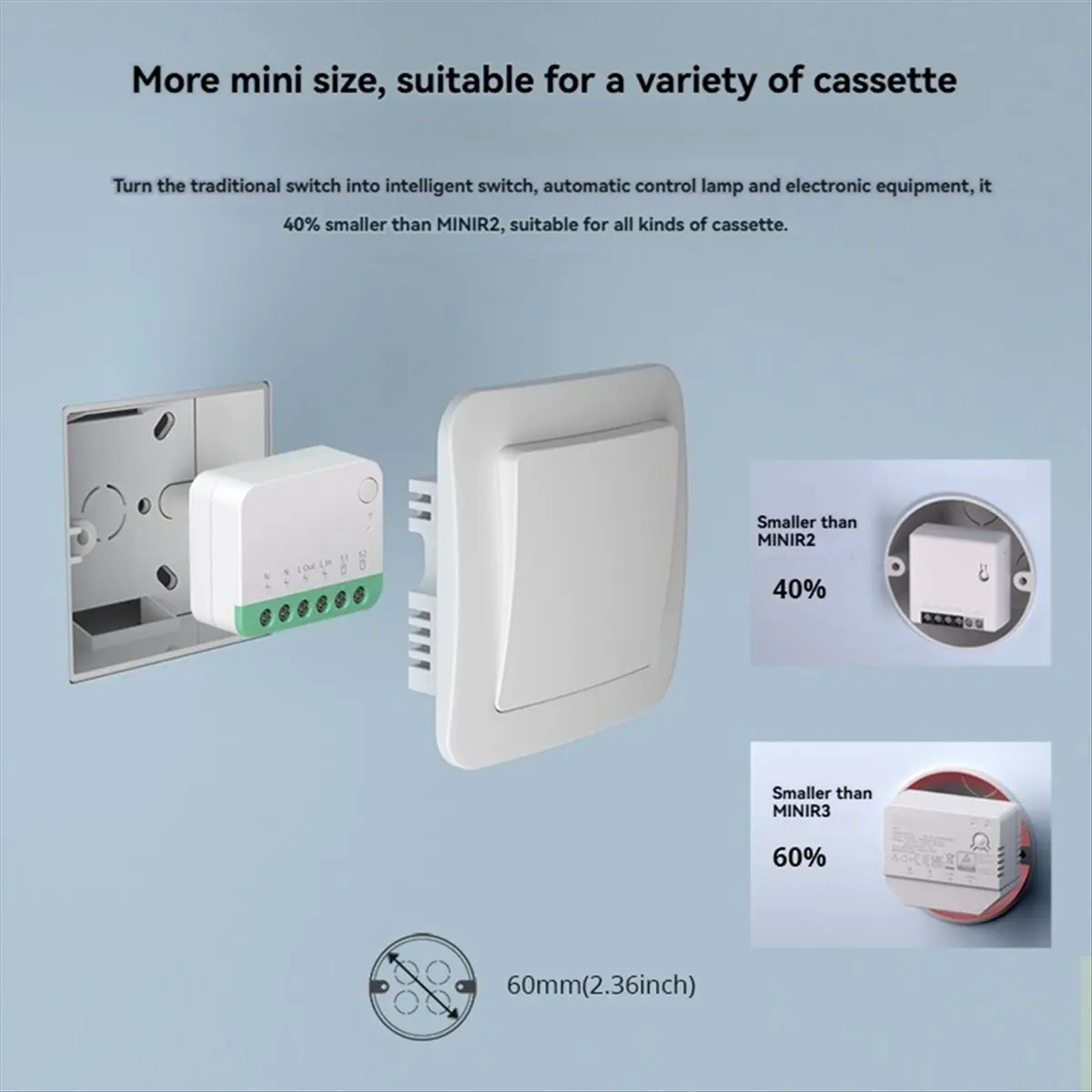 【~ New A88T】Matter WiFi Smart Switch Detach Relay Scene Breaker for Voice Control Works with for Home