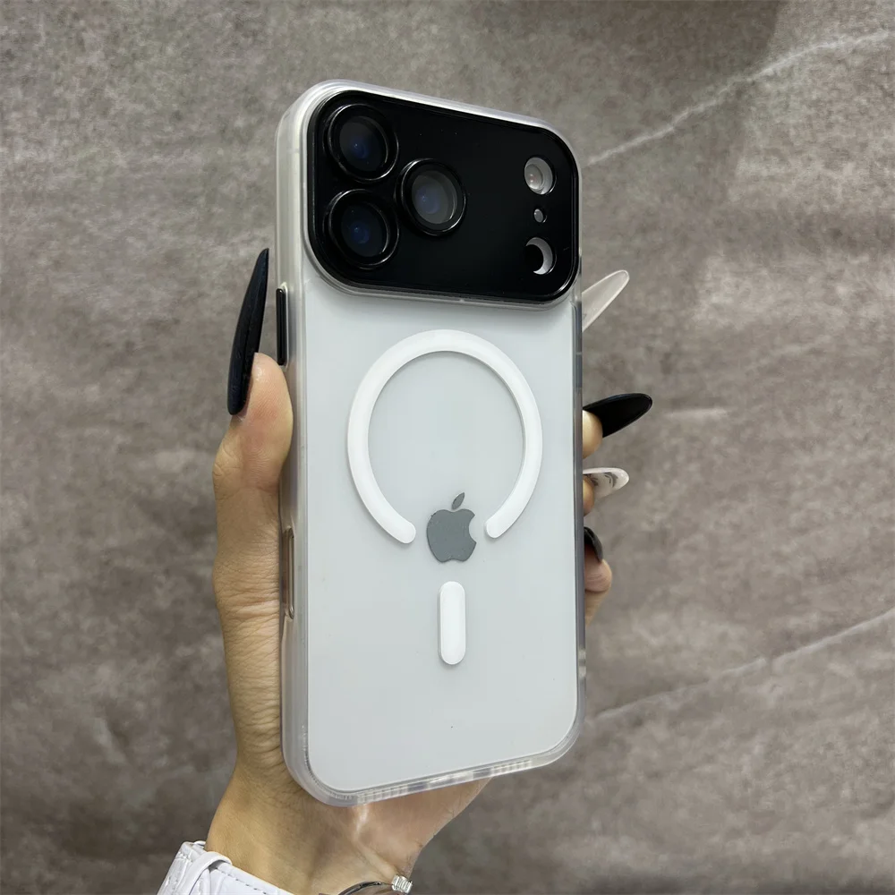 Matte Magnetische Durchsichtige Kabellose Ladehülle für iPhone 18 Pro 17 Air 16 15 14 13 12 11 17 Pro Max für Magsafe Cover – Detail 15