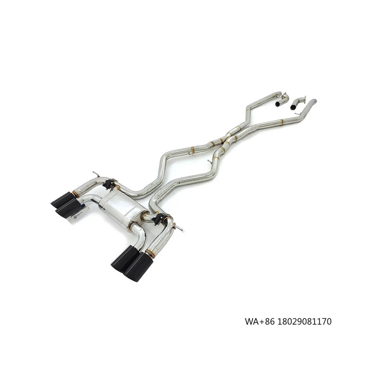 

SYPES Car Valvetronic Exhaust System Pipe for X5 X6 F15 F16 N63 N55 2.0T/3.0T Catback Valved Muffler SS 304 Stainless Steel