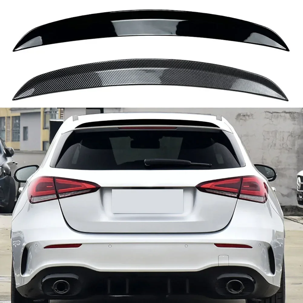 Car Top Spoiler ABS Carbon Fiber Rear Trunk Spoiler For Mercedes Benz A Class W177 A180 A200 A220 A35 A45 2018-2023 AMG Style