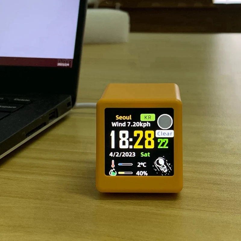 Умная сенсорная метеостанция Wi-Fi настольный цифровой аналоговый будильник маленький альбом фоторамка мини настольные часы Home-ABJU