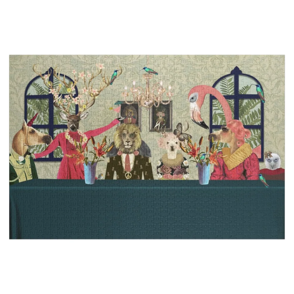 Not the last supper Jigsaw Puzzle Wood Name Custom Child Customized Toys For Kids Wooden Name Custom Personalized Puzzle