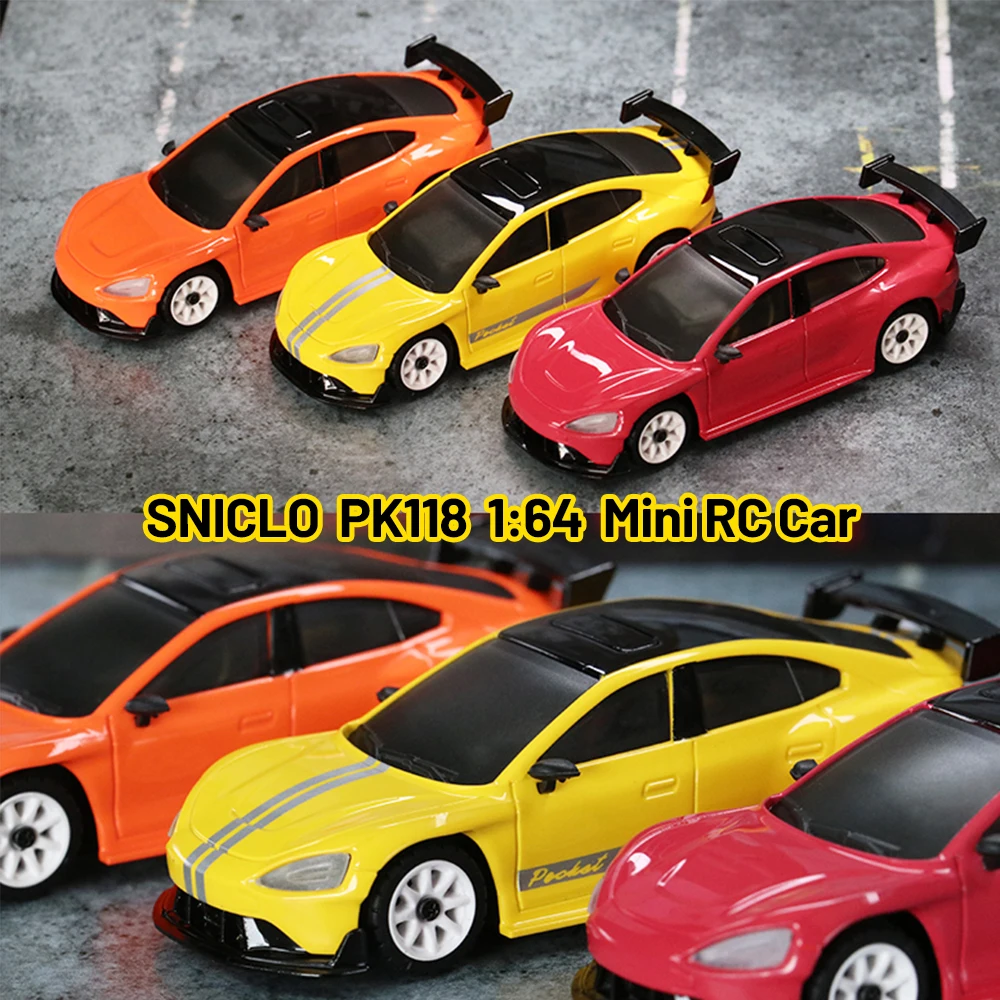 

SNICLO 1/64 Мини-автомобиль с дистанционным управлением PK118 Drift Racing Car Электрическая игрушка 2WD Управление через приложение для мобильного телефона для взрослых/детей