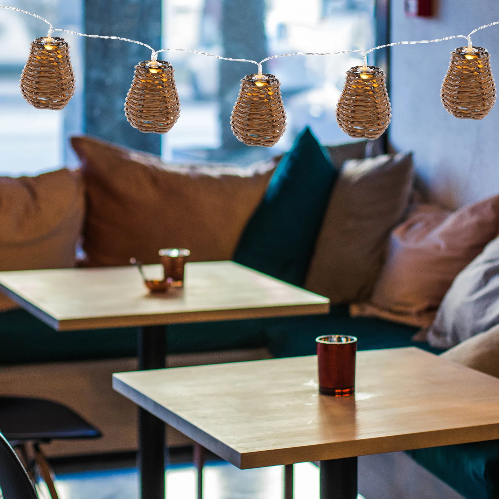 Vintage Stil LED Lampe String Simulation Rattan Dekorative Licht String Party Atmosphäre Kreative Lampe Atmosphäre Licht