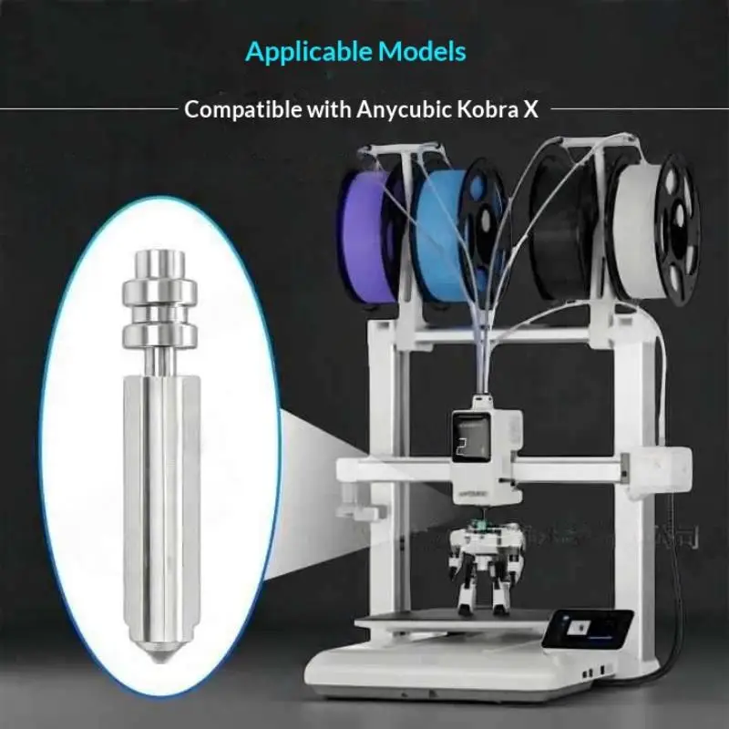 For Anycubic Kobra 4 Kobra X Nozzle 0.25 0.4 0.6 0.8 KX Smooth Internal Bore Cobra X Hotend Kobra 4 3d Printer Accessories