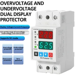 40A 63A Szyna Din 230V Regulowane urządzenie zabezpieczające przed nadmiernym i zbyt niskim napięciem Przekaźnik zabezpieczający Monitor Zabezpieczenie nadprądowe
