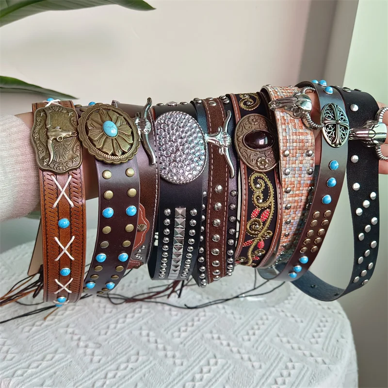 

Hat accessories 2025Fedora belt accessories men's and women's hats straw hat accessories belt buckle outdoor decoration fashion