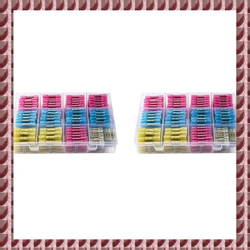 

A95G 700PCS Heat Shrink Butt Connectors, Marine Grade Waterproof Wire Connectors Kit,Crimp Connectors For Vehicle, Boat Truck