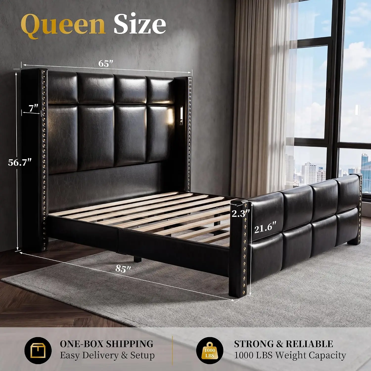 Queen Bed Frame 56.7