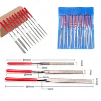 Diamond Mini Needle File Set for Carpentry Jewelry Stone Glass Metal Ceramic Polish Carving DIY Craft Woodworking Hand Tools 4