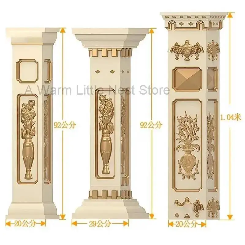 ABS Plastic Mould Railing Roman Pillar Column Mold Concrete Baluster Molds Home Ornament Garden Decoration European Garden Fence