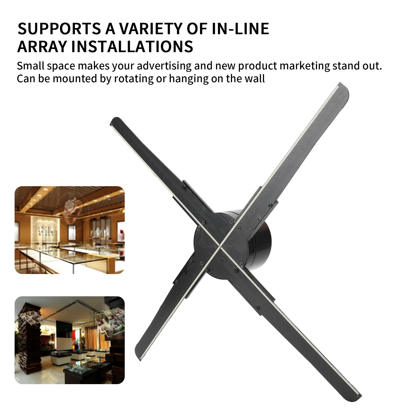 ثلاثية الأبعاد LED واي فاي جهاز عرض ثلاثي الأبعاد 45 سنتيمتر ثلاثية الأبعاد LED واي فاي جهاز عرض ثلاثي الأبعاد عرض مروحة الهولوغرام الإعلان الإسقاط لاعب