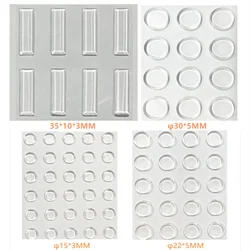 1 Sheet self adhesive Buffer Pads Silicone Door Stopper Cabinet Bumpers Wall Protector Furniture Refrigerator Anti-crash Pad