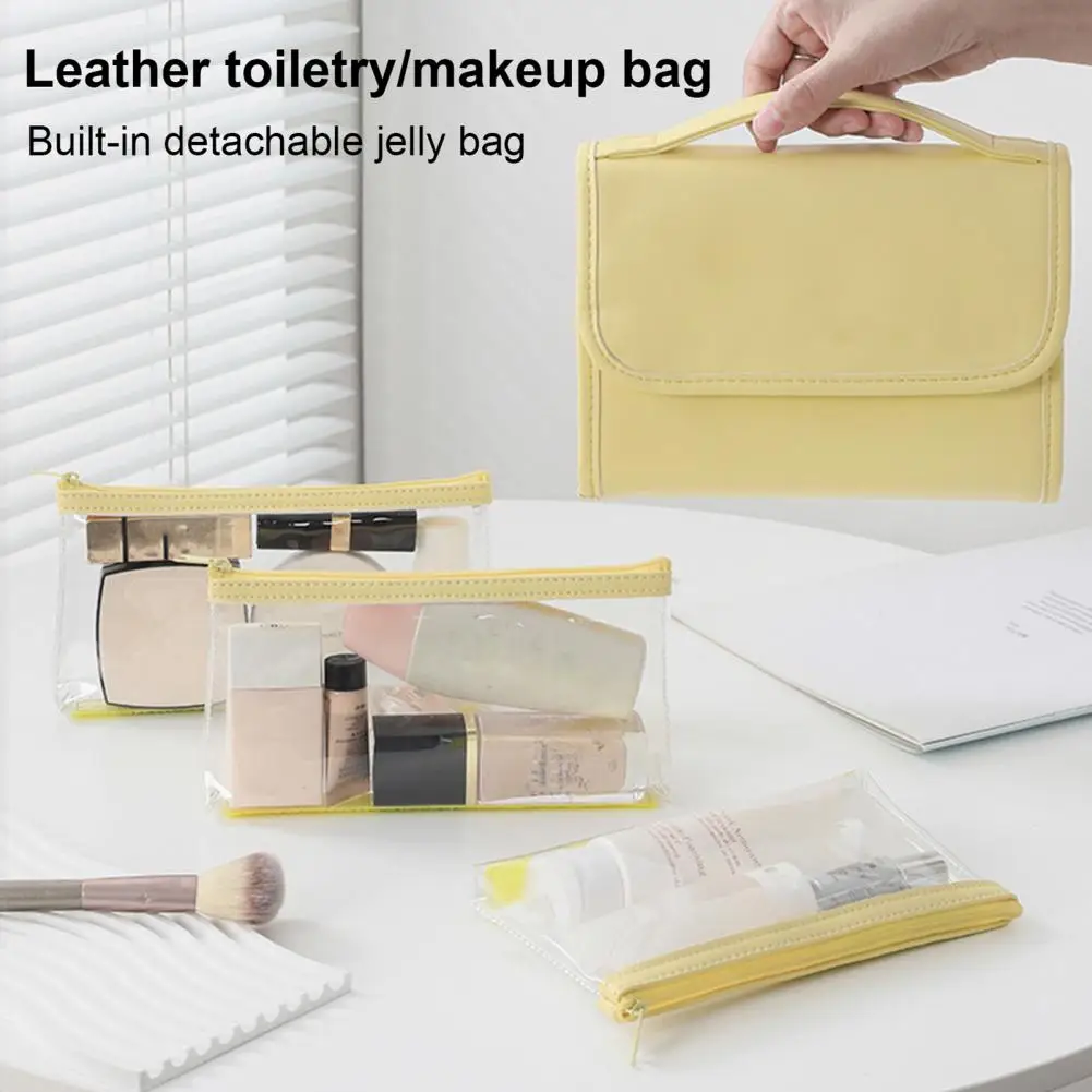 

Дорожный косметичка, косметичка, водонепроницаемая дорожная косметичка с большой вместительностью, 3-съемная женская косметичка, органайзер для макияжа