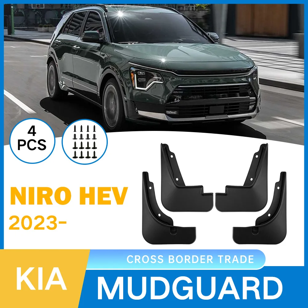 

Fenders For Kia Yaris Niro HEV 2023-2024 car tire mudguard modification,Mudflaps Front Rear Flares Splash Guards Cover