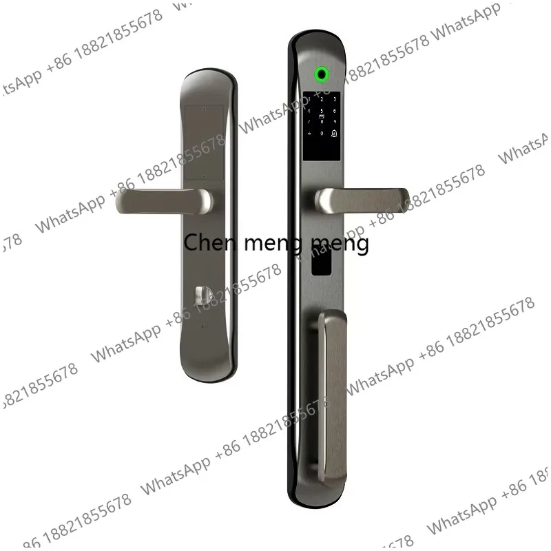 Double door smart, villa door fingerprint lock outdoor waterproof rural self-built house password lock