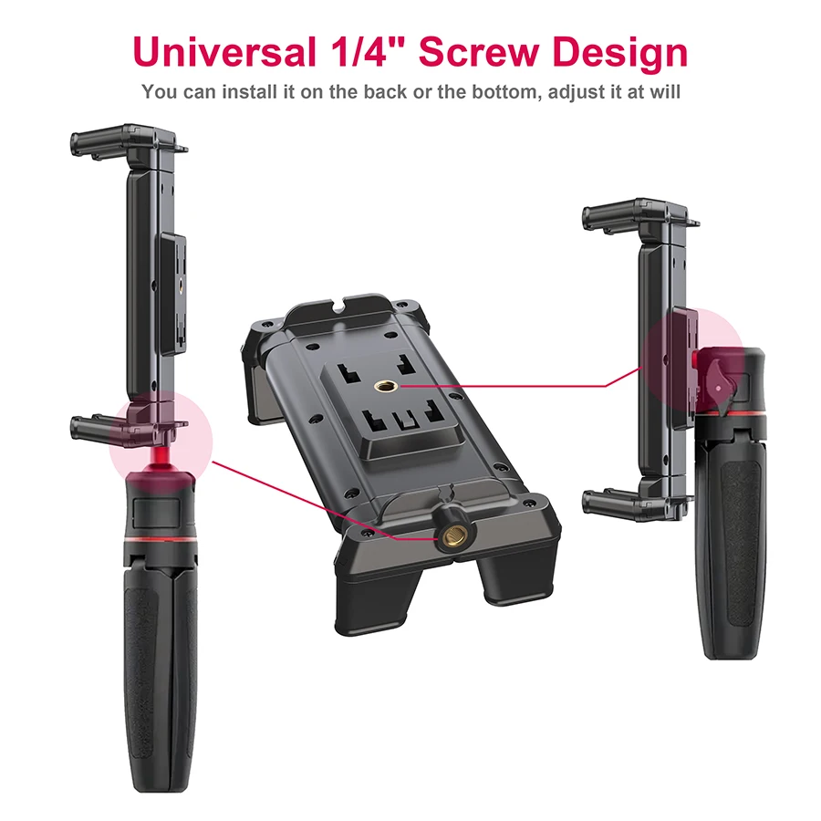 Tablet Holder Tripod Accessories for iPad Mobile Phone Universal Clip Fixer Portable Horizontal and Vertical Shooting