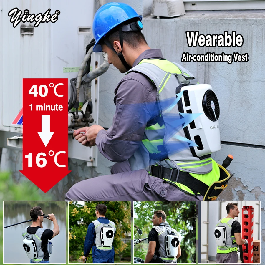 Cooling Air Conditioning Cooling Outdoor Refrigeration Vest Clothes Fan Work Clothes Cool Vest Work Clothes