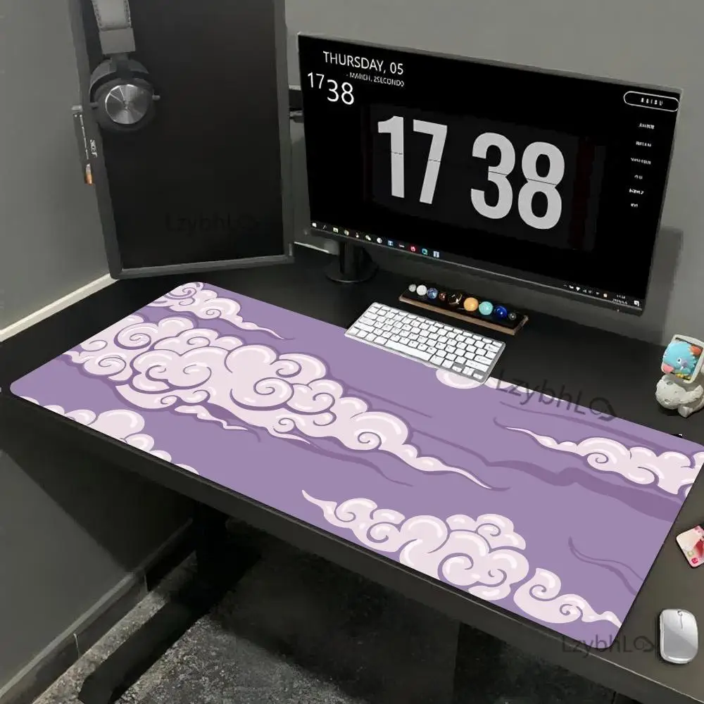 

Kawaii pink cloud mouse pad large cute desk mat gamer office mousepad HD Gaming keyboard pads xxl rubber non-slip long mousepads