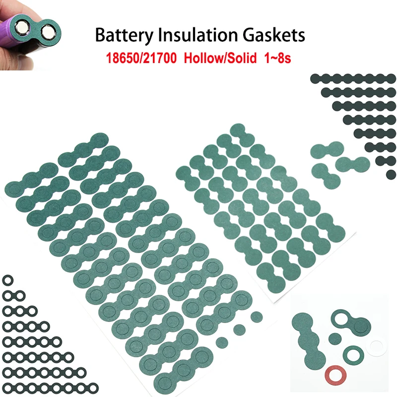 

25~1000pcs 18650 21700 Battery Insulation Gaskets Li-ion Pack Cell Barley Adhesive Paper Glue Fish Electrode Insulated Pads