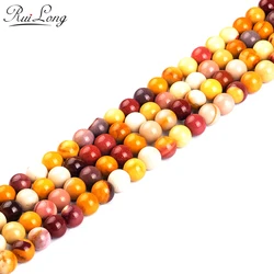 2/3/4/6/8/10mm Natural Stone Mookaite Jasper Stone For Diy Jewelry Bracelet Necklace Making