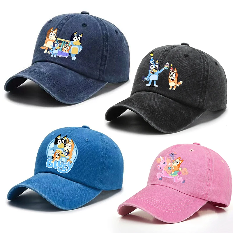 

Bluey Baseball Cap for Men's Woman Bingo Chilli Cartoon Anime Summer Sun Hats Outdoor Sport Retro Sunbonnet Adult Headgear Gifts