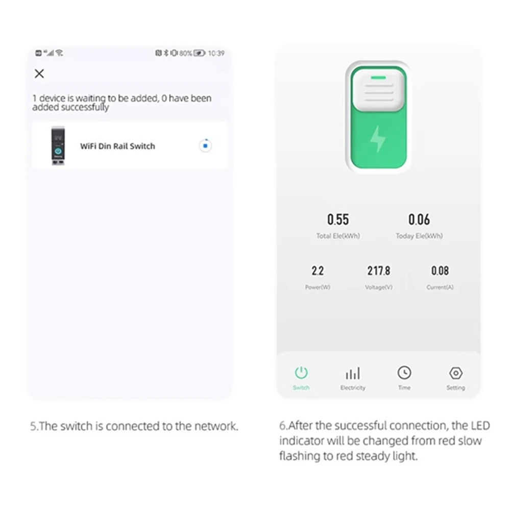 أفضل العروض TUYA WIFI قطاع دارة 1P DIN قواطع السكك الحديدية للمنزل الذكي مفتاح التحكم عن بعد اللاسلكي (أسود مع القياس 63A)