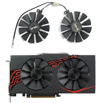 ต 129215 BU PLD09210S12HH FDC10U12S9-C RX580 พัดลมสําหรับ Arez Asus Radeon RX 470 4 Gb Mining 570 580 Expedition OC กราฟิกพัดลมระบายความร้อน