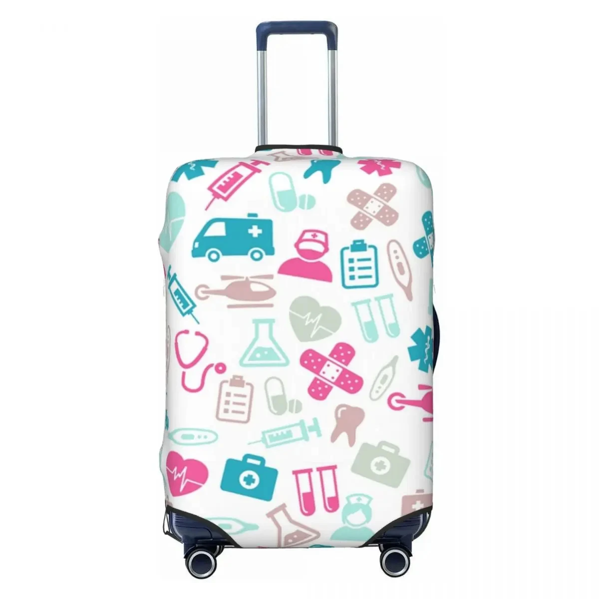 

Cartoon Nursing Nurse Print Luggage Cover Protector Fashion Travel Accessories Elastic Suitcase Protective Cover for 18-32 Inch