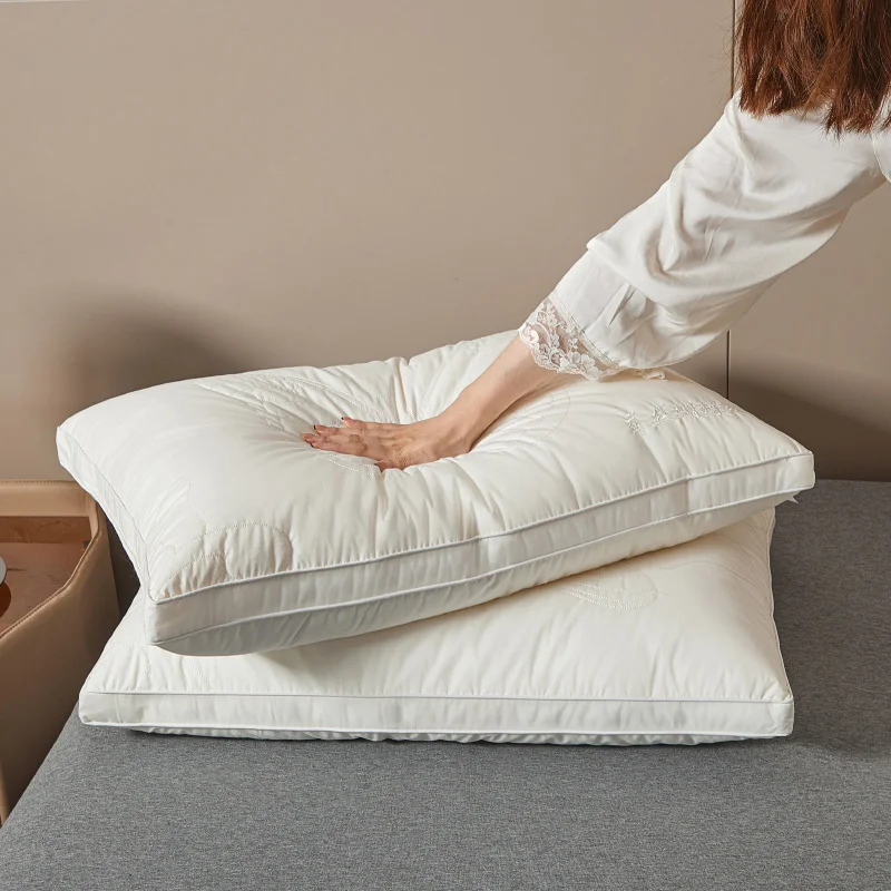 

1pc Soft Filling Sleeping Pillows for Home Bed Almohadas Para Dormir High Quality Pillow 48x74cm Washable Neck Cushion