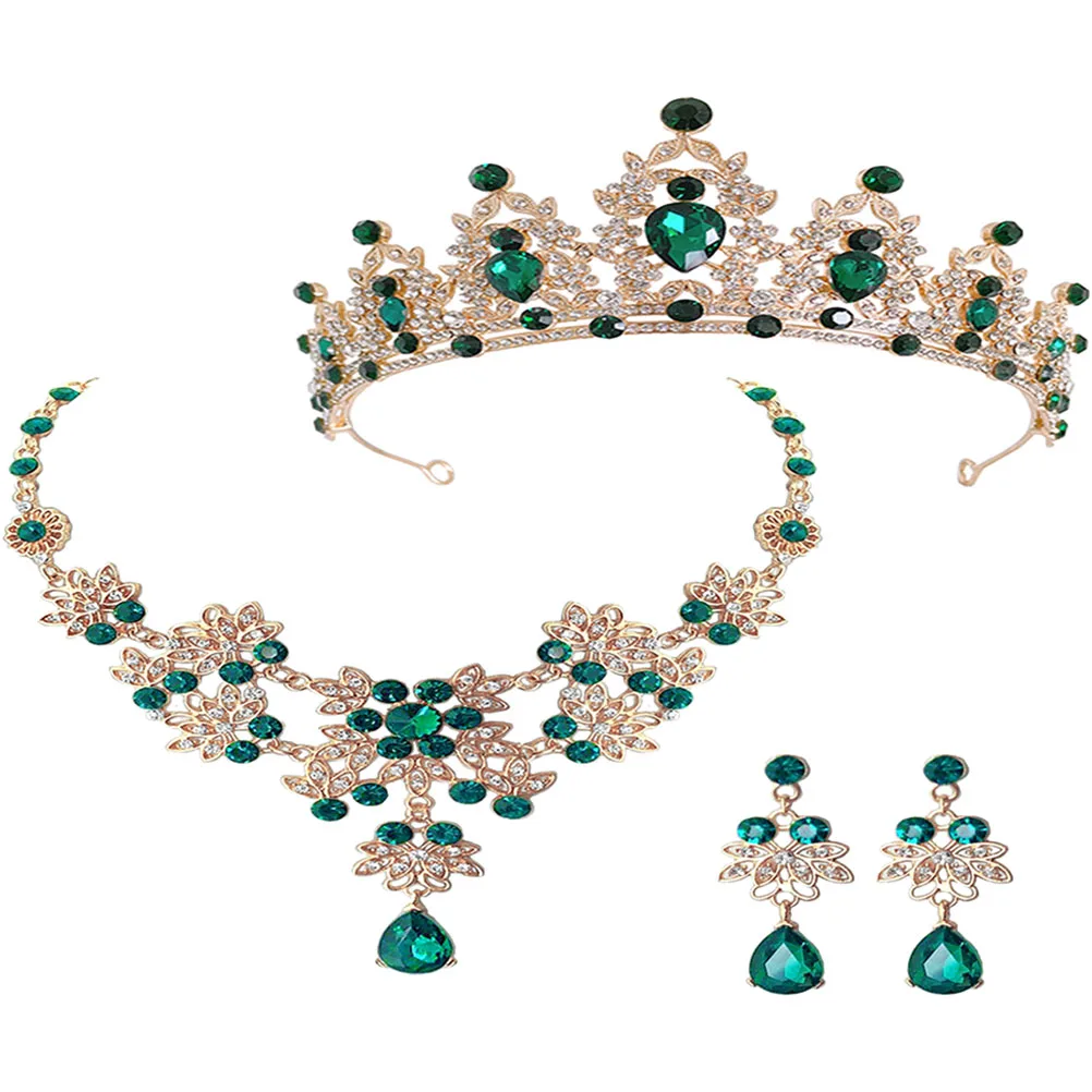 

Crown Necklace Set Rhinestone Pearl Bride Accessories Wedding Bridal Bride Jewelry Set Jewelry Sets Costumes Gifts