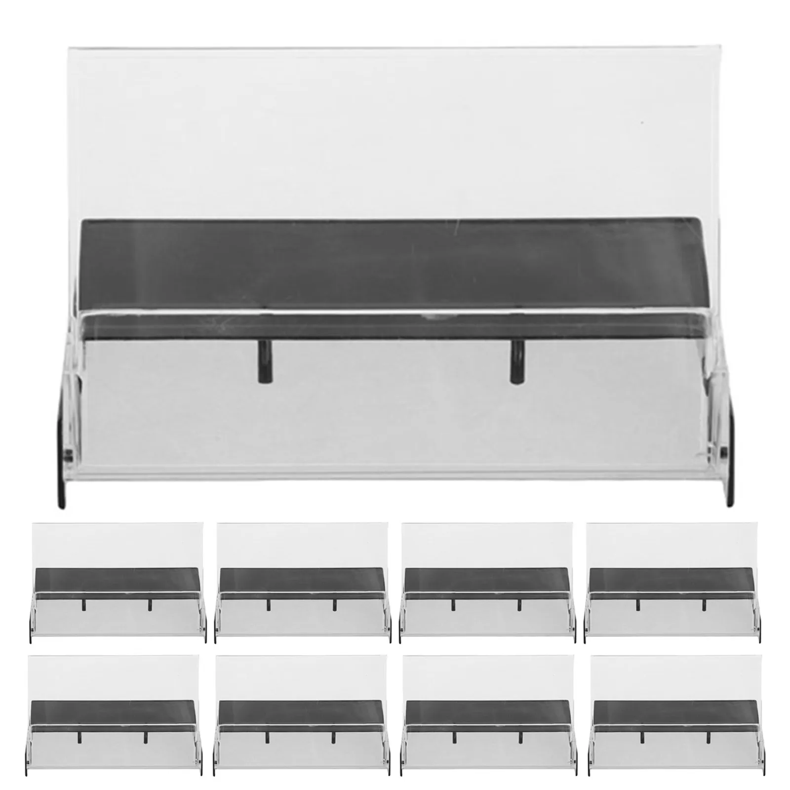 9Pcs Audio Cassette Tape Storage Case Retro Plastic Cassette Display Holder Compact Organizer for Living Room Study Studio Dust