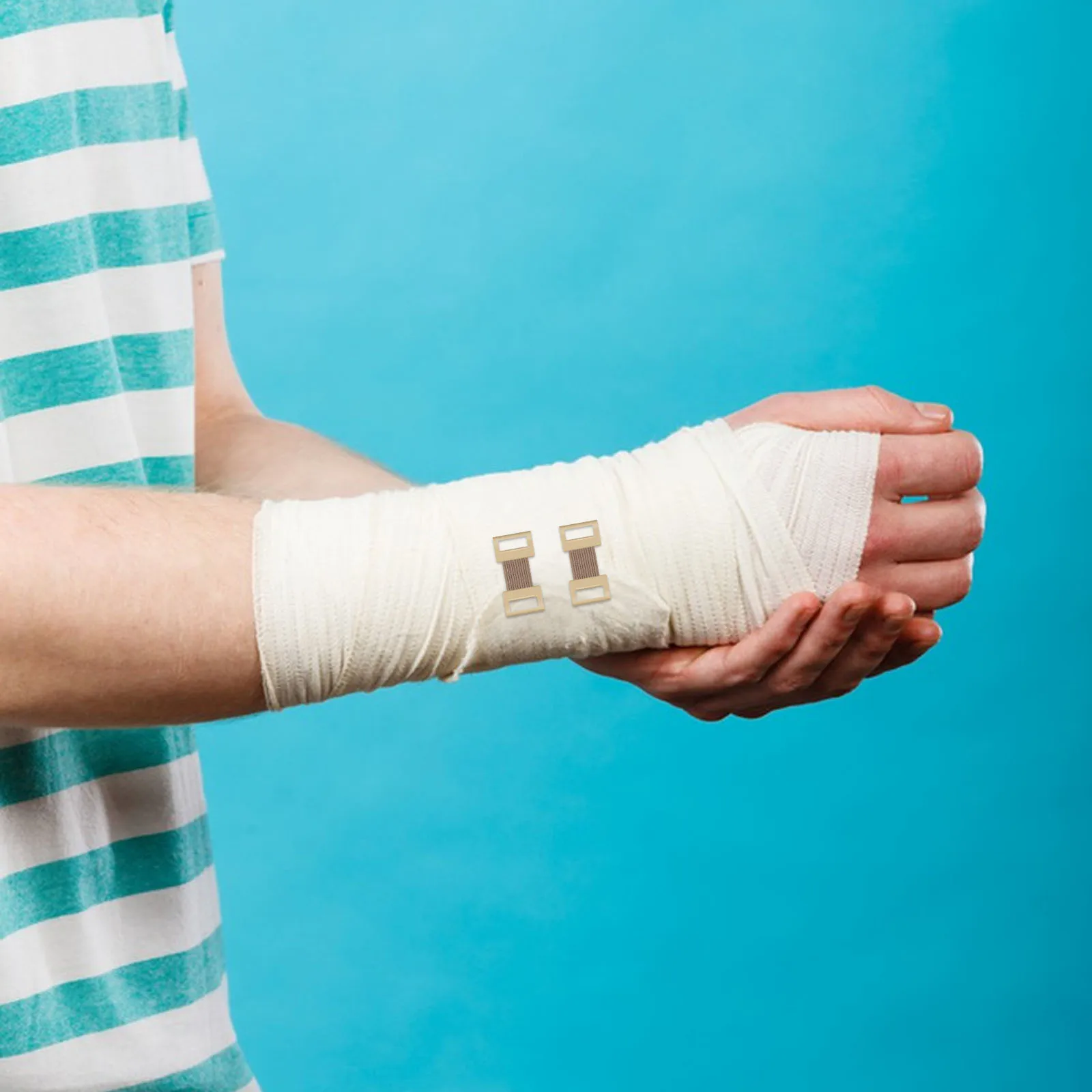 50 Pcs Aluminum Buckle Bandage Medical Clips Elastic Clamp Hook Replace First-aid to Fasten Bandages Supvox