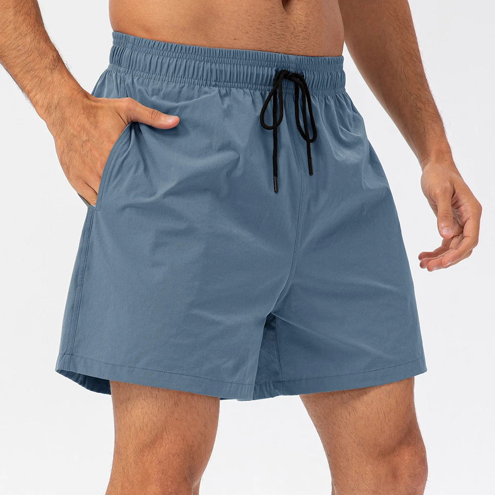 Shorts casuais masculinos, shorts leves de golfe, corrida, ciclismo, com 3 bolsos, secagem rápida, respirável, trabalho, forro de malha
