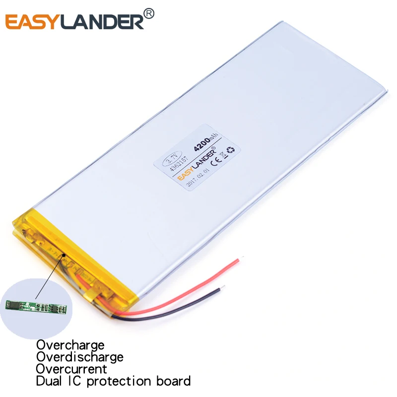 4362157 3.7V 4200mAh Rechargeable Lithium Li-ion Li Polymer Battery For best U.S. e8hd  aigo M50D M50 M80 M802 4060160