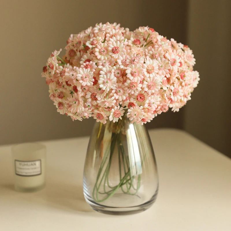 35 cm stile rurale fiore artificiale bouquet floreale fai da te materiali coordinati margherita artificiale piccola decorazione morbida per la casa fresca