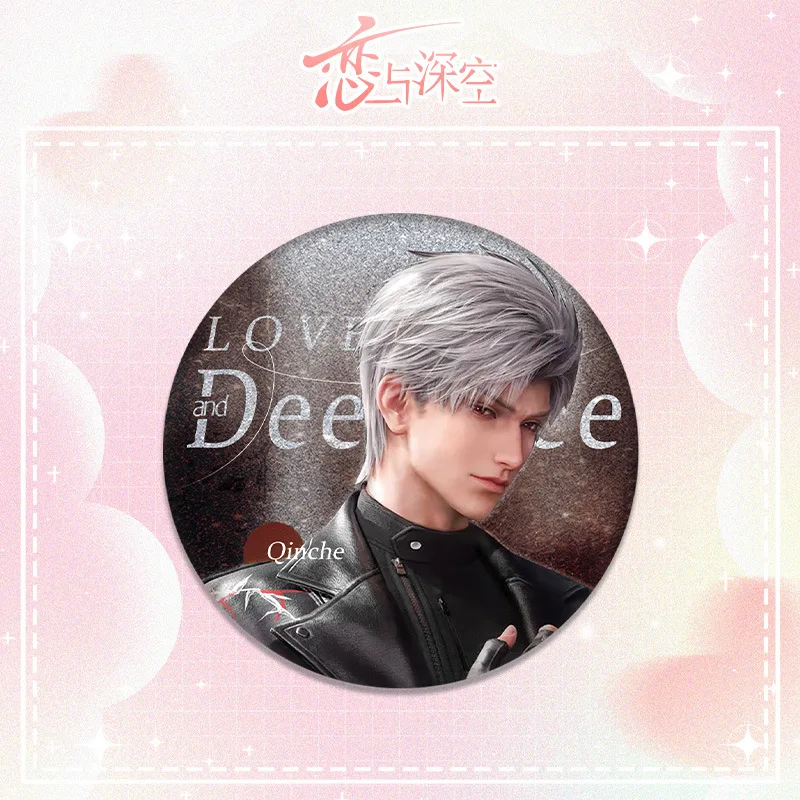 Love and Deepspace LAWSON Collabo Badge Sylus Round Brooch Xavier Zayne Rafayel Badges Ita Bag Ornament Cute Accesorios Gift