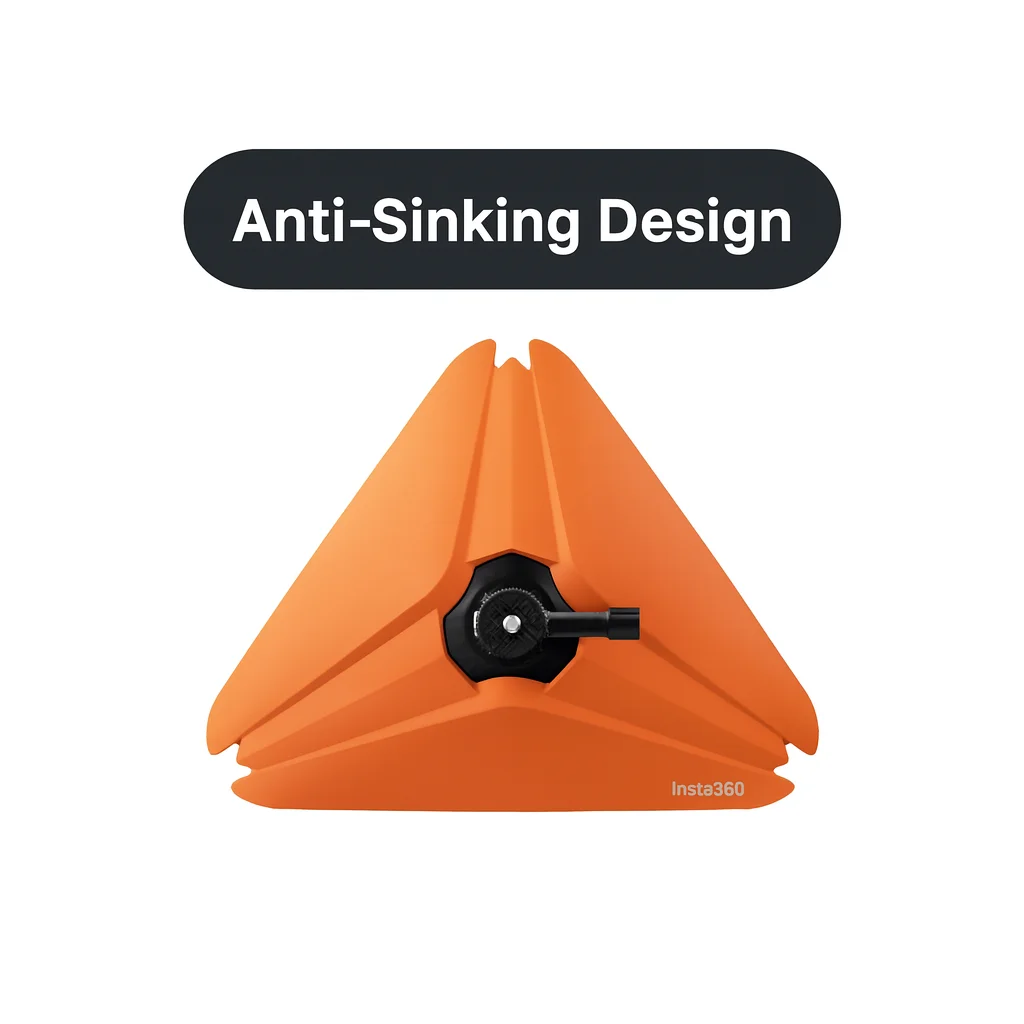 Плавающее крепление для доски для серфинга Insta360 |   Поплавковый держатель для камеры, противотонущий, с двойным замком 3M |   Подходит для GO Ultra, X5, Ace Pro 2, GO 3S,