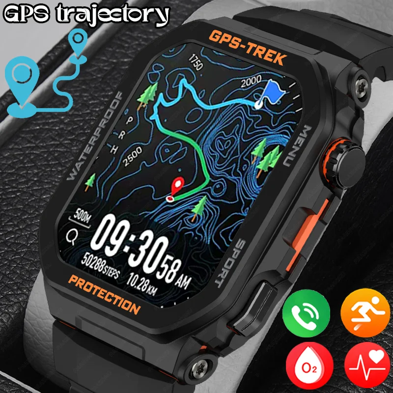 

New men's outdoor GPS sports trajectory smartwatch health monitoring Alexa voice assistant outdoor fitness smartwatch for women