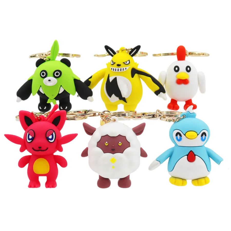 

Cartoon PALWORLD Keychain Cute Chikipi Tanzee Cattiva Lamball Keyrings Resin Pendant Car Bag Key Chain Jewelry Accessories