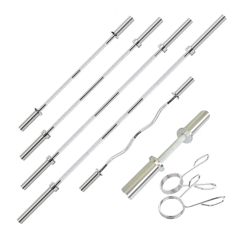 

Gym Weight Lifting Training Equipment Powerlifting Workout Barbell Bar Set