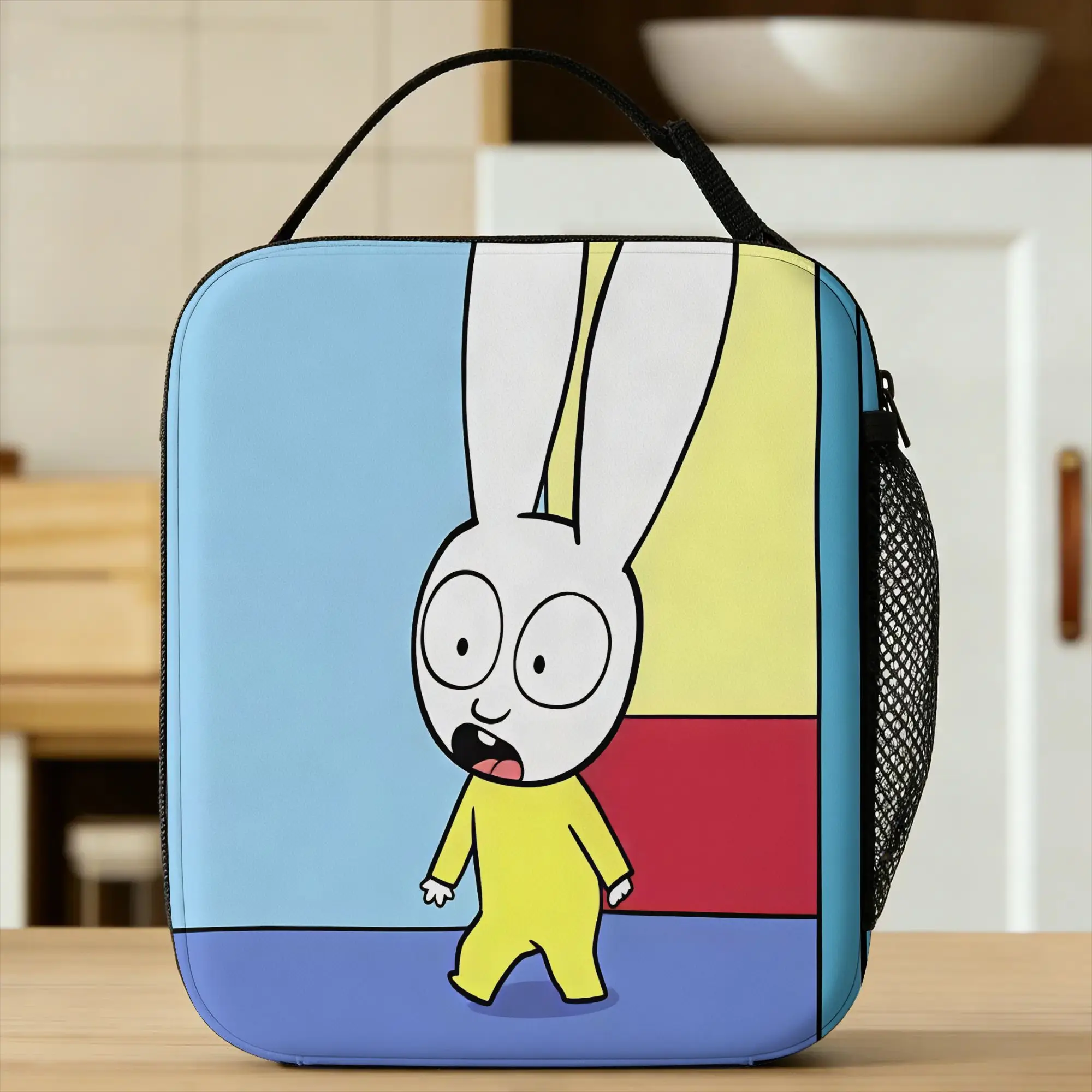 Simon Super Rabbit Lunch Bag  Kawaii Lunch Box For Child Outdoor Picnic Convenient Cooler Bag Waterproof  Thermal Lunch Bags